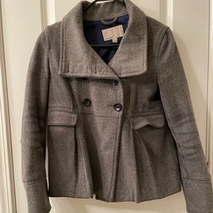 Old Navy Gray Peacoat Small